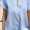 Women's Pinstriped Seersucker Cover-Up Dress -Cupshe - 2 of 4