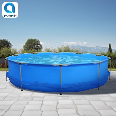 Avenli Round Blue Above-Ground Pool with Pump and Filter