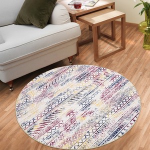 Modern Washable Hallway Runner,Bohemian Rugs ,Non-Slip Non-Shedding Kitchen Entrway Bathroom Floor Mat for Living Room Bedroom - 1 of 4