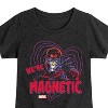 Girls' - Marvel - X-Men Valentine Were Magnetic Fitted Short Sleeve Graphic T-Shirt - 2 of 4