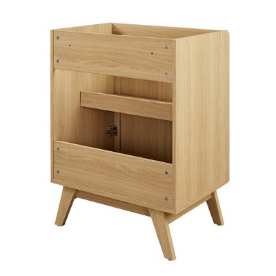 Soma 24'' Oak and Rattan Freestanding Bathroom Vanity