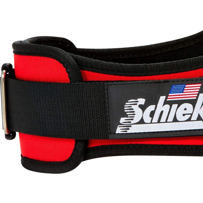 Schiek Sports Model 2006 Nylon 6" Weight Lifting Belt - Red, 3 of 5