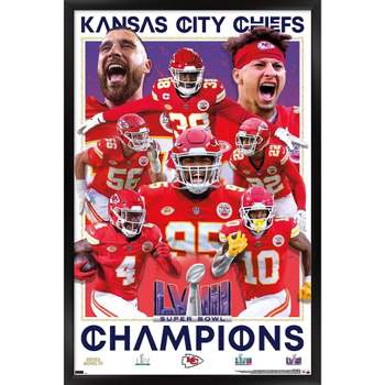 Trends International NFL Kansas City Chiefs - Super Bowl LVIII Champions Framed Wall Poster Prints