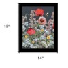 HomeRoots Summer Garden Buzz Black Framed Print Wall Art - 3 of 4