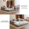 Whisen Sectional Compression Sofa Bed & Floor Futon Couch with Convertible Folding Design, Pillows and Armrests - 4 of 4