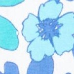 white blue blossom