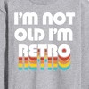 Men's - Instant Message - I'm Not Old I'm Retro Long Sleeve Graphic T-Shirt - 2 of 4