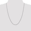 Black Bow Jewelry 1mm, 14k White Gold, Solid Franco Chain Necklace - 2 of 4