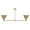 Savoy House Pharos 2 - Light Chandelier in  Noble Brass - 4 of 4