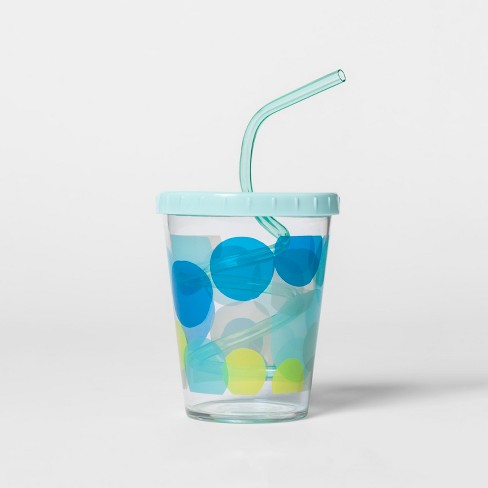 15oz Plastic Kids Swirly Straw Cup Pillowfort Target