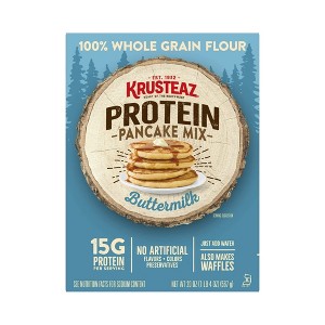 Krusteaz Protein Pancake Mix, Buttermilk Pancake Mix, 100% Whole Grain Flour (Pack Of 2) - 1 of 1