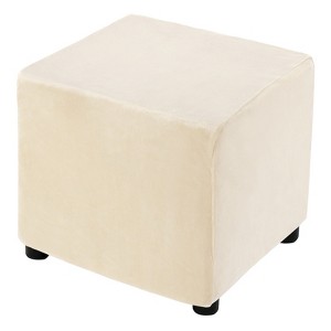 Unique Bargains Elastic Living Room Bedroom Square Foot Stool Cover - 1 of 4
