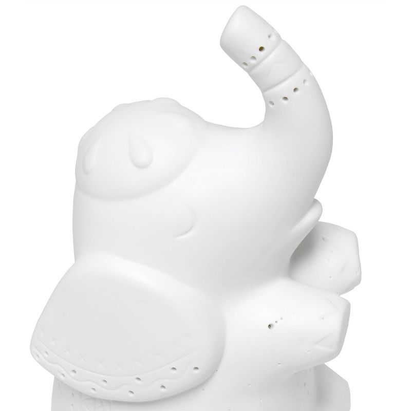 Porcelain Elephant Shaped Table Lamp White - Simple Designs, 3 of 9