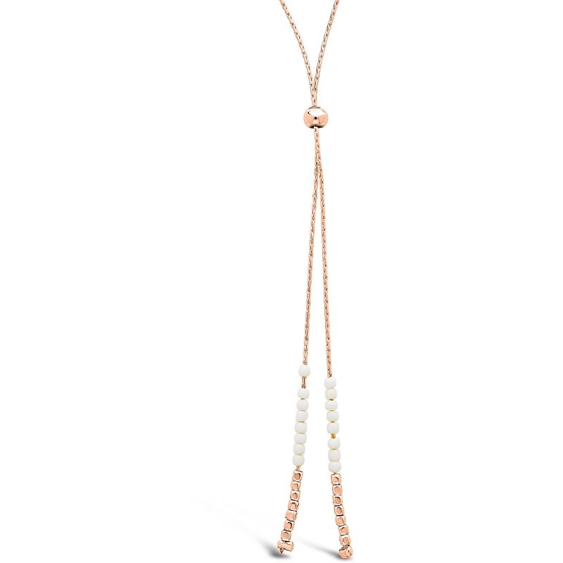 SHINE by Sterling Forever Beaded Sliding Bolo Necklace, 3 of 4