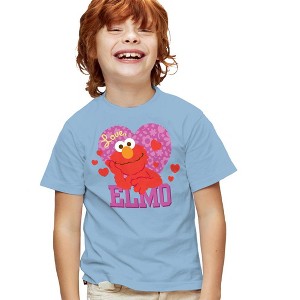 Boys' Short Sleeve Sesame Street Valentine's Day Love Elmo T-Shirt Boys and Girls - 1 of 4