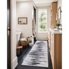 Lahome Machine Washable Modern Abstract Floor Mat-Non Slip Ultra Thin Soft Rug for Living Room, Bedroom, or Office - 3 of 4