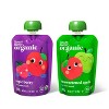 Organic Applesauce Pouches - Apple & Apple Berry - 12ct - Good & Gather™ - image 2 of 4
