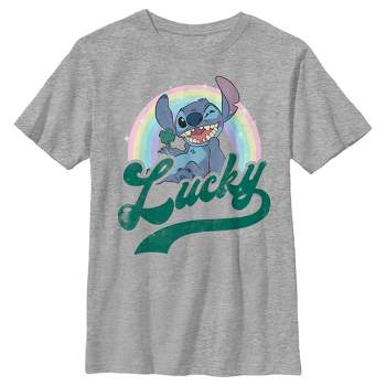 Boy's Lilo & Stitch Distressed Lucky Wink T-Shirt