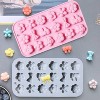 JDICTION 2 Pcs Flowers Silicone Chocolate Molds, 18-Cavity Bow Shape Mold for Candy Gummies Baking Jello - 3 of 4