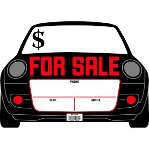 Hillman English White For Sale Sign 10 in. H X 14 in. W - Case of 6 - 1 of 1