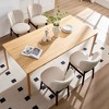 Upholstered Chairs Wooden Accent Chairs Armless Chairs Comfor Kitchen Chairs-ModernLuxe - 2 of 4