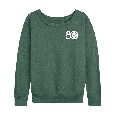 Women's - Mattel - 80Th Group Lightweight French Terry Wide Neck Long Sleeve Shirt