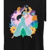 Women's - Disney Princess - Jasmine And Florals Short Sleeve Graphic T-Shirt - image 2 of 4