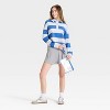 Women's Game Day Striped Cropped Long Sleeve Polo T-Shirt - JoyLab™ - 3 of 3