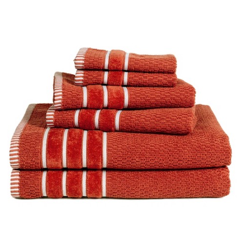 6pc 100% Combed Cotton Bath Towel Set - Hastings Home : Target