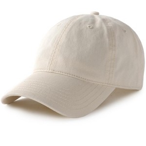 Nertpow Unisex Vintage Washed Unstructured Baseball Cap Washed Cotton Adjustable Dad Hat - 1 of 4