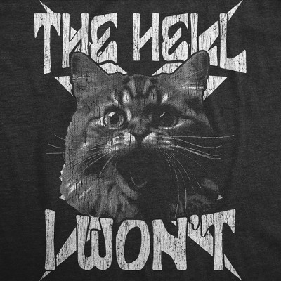 Мужские футболки Crazy Dog T-Shirts, Inc. Mens Funny T Shirts The Hell I Wont Crazy Cat Graphic Tee for Men - Crazy Dog Men's T Shirt For Cat Lovers Black XL — фото 2