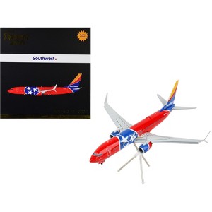 Boeing 737-800 Commercial Aircraft w/Flaps Down "Tennessee One" Tennessee Flag Livery 1/200 Diecast Model Airplane by GeminiJets - 1 of 3