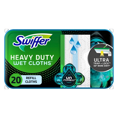 Swiffer Unstopables Fresh Heavy Duty Wet Cloths Refill - 20ct : Target