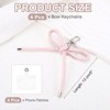 Unique Bargains PU Leather Bag Phone Charm Hanging Accessories Bow Keychains 4 Pcs - 2 of 4