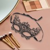 Unique Bargains Lace Half Face Party Mask Black 1 Pc - 4 of 4