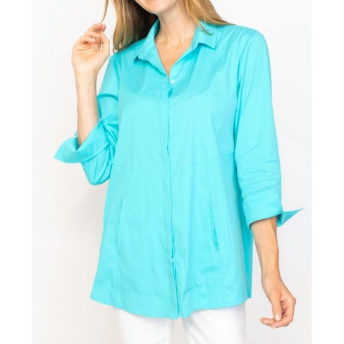 Women's Hidden Placket Swing Shirt - habitat - image 1 of 2