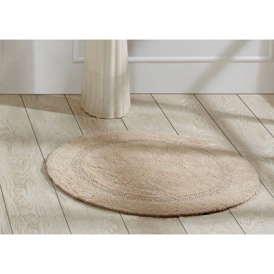 30" Round Lux Collection Bath Rug Sand - Better Trends