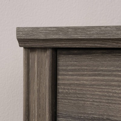 Emery Oak Finish Adjustable Office Library Base with Storage