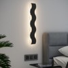 YIYIBYUS 1-Light Black Modern Indoor/Outdoor Wall Sconce Wall Light - 3 of 4