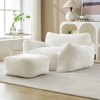 Mjkone Bean Bag Chair, Big Beanbag Chair with Ottoman - 2 of 4