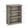 Whizmax 3-Tier Farmhouse Bookcase, 40" Tall Wooden Bookshelf, Open Display Storage Shelf for Living Room, Bedroom, Home Office - 2 of 4