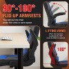 FDW PC Gaming Chair Office Chair Desk Chair with Lumbar Support Flip Up Arms Headrest - 3 of 4