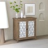SEVOBAL Farmhouse Sideboard Buffet Cabinet with Storage Accent Storage Cabinet with 2 Doors Vintage Accent Cabinet with Carved Floral Panels Entryway - 4 of 4