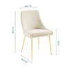 Modway Viscount Performance Velvet Dining Chairs - Set of 2 - 3 of 4