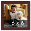 PosterPalooza | Square Minimalist Brown Picture Frame - UV Acrylic, Foam Board Backing, Hanging Hardware - 2 of 4