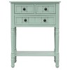 24'' W x 31'' H Vintage Wood Console Table with Drawer and Open Shelf – Narrow Entryway Table for Hallway, Living Room or Foyer - Maison Boucle - 4 of 4