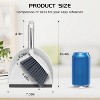 Mini Broom and Dustpan Set with Handle, Small Dust Pan with Teeth for Cleaning Hair on Desks, Sofas, and for Pet Care - 2 of 4