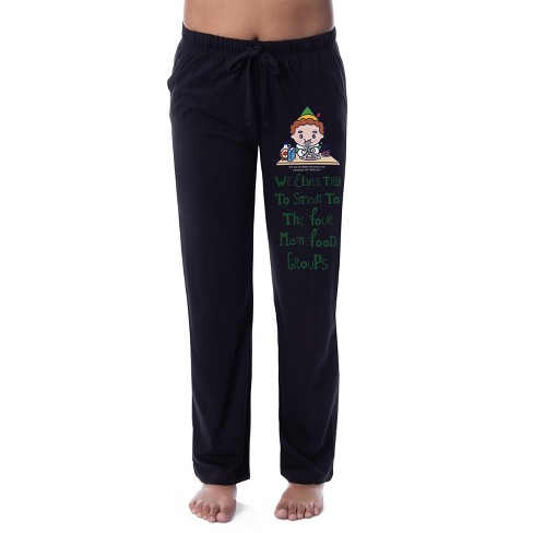 Elf The Movie Womens' Jovie Christmas Ornament Sleep Pajama Pants (Small)  Grey