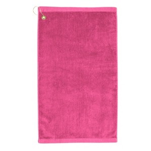 TowelSoft Premium 100% Cotton Terry Velour Golf Towel with Corner Hook & Grommet Placement 16 inch x 26 inch - 1 of 4