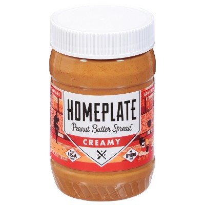 Home Plate Peanut Butter Creamy - Case of 6 - 16 oz